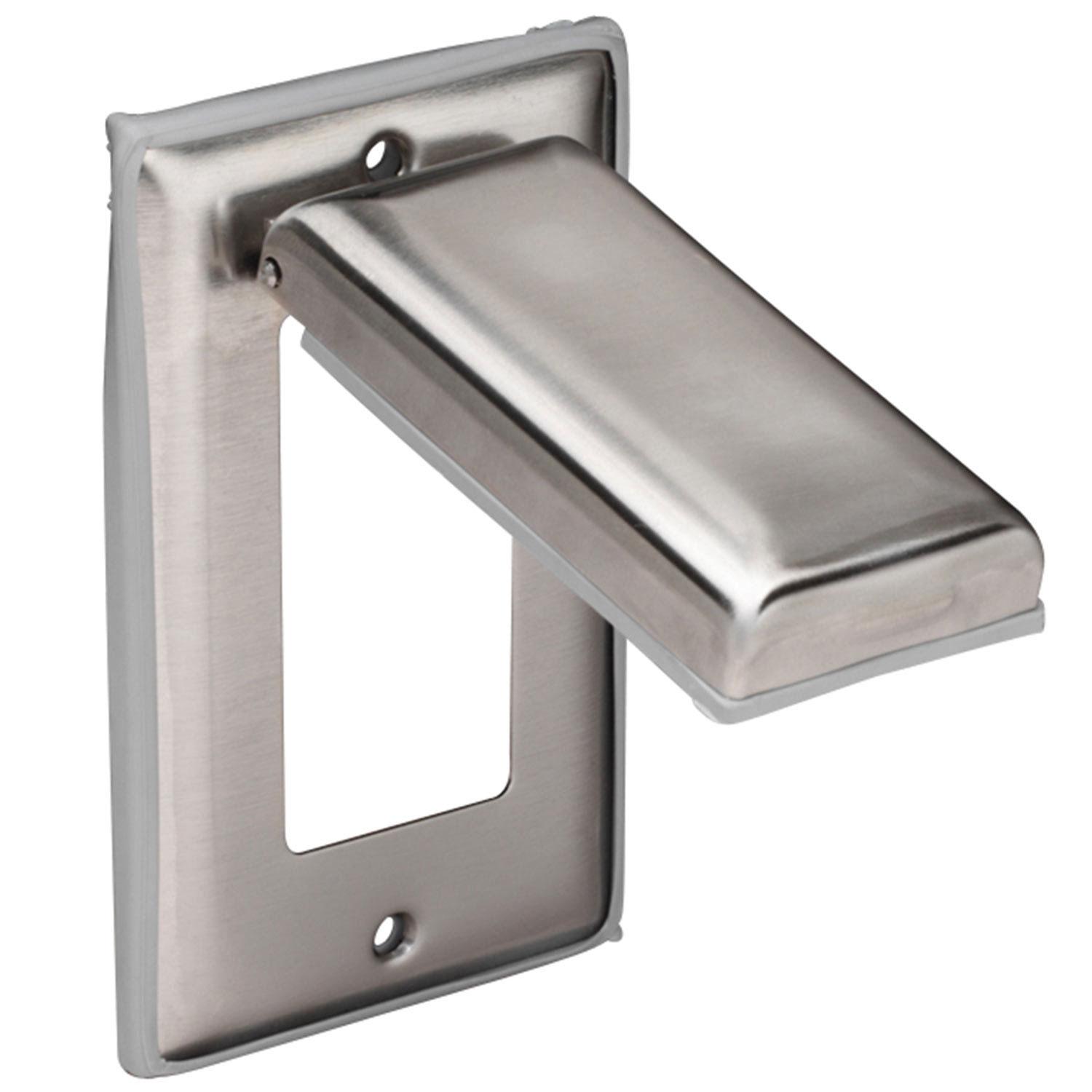 Marinco, Stainless Steel Receptacle Cover With Lift Lid